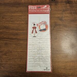 Vtg 1998 Hallmark Red Shopping List Christmas Notepad Barbie Hot Wheels Magnets